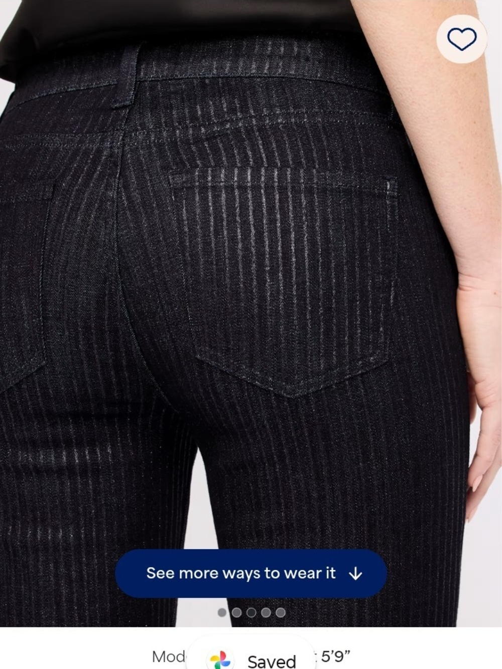 41 Hawthorn Black Pinstripe Ankle Jeans